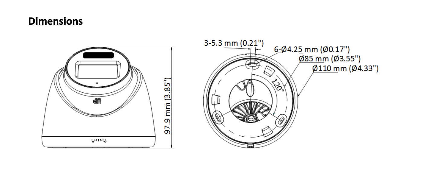 LTS Platinum CMHT1782-28LF TVI/AHD/CVI/CVBS 4K/8MP 2.8m Wide Angle Hybrid Light Turret Camera LTCMHT1782-28LF Replacement for CMHT1782-28F