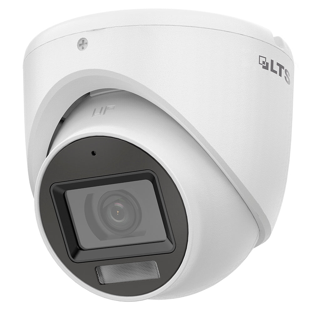 LTS Platinum CMHT2152-28LFA TVI 5MP 2.8mm 4in1 Audio On Coax Dual-Light Turret Dome Camera