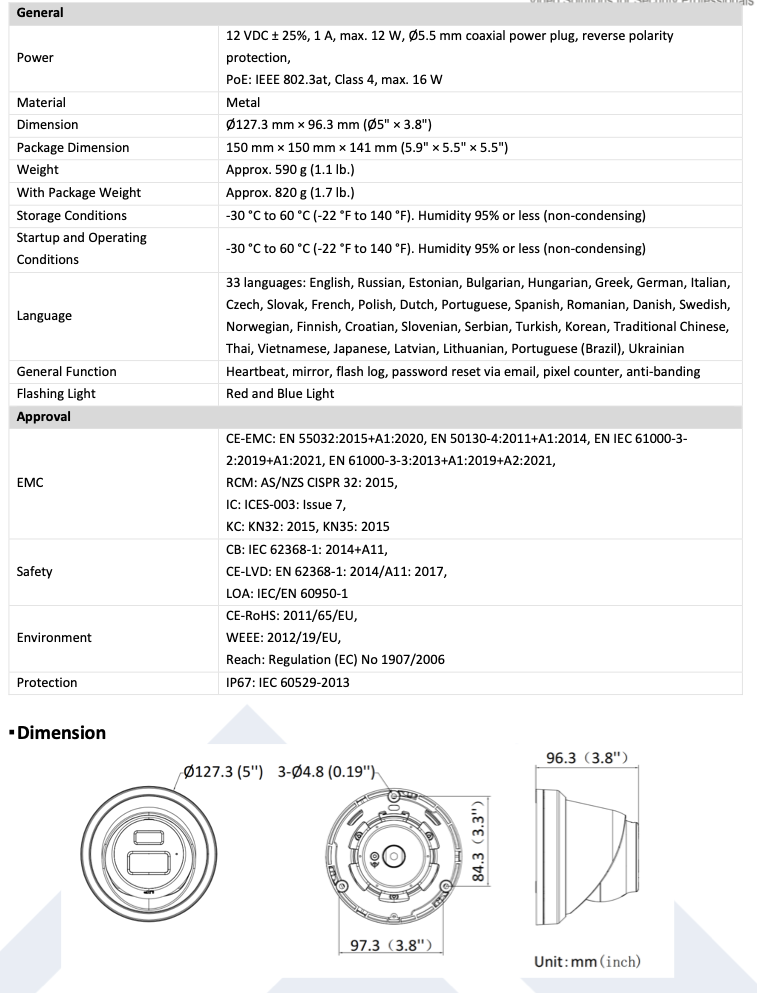 LTS Platinum CMIP3342WIB-28SDL IP 4MP Active Deterrence Smart Hybrid Light WDR Turret Camera LTCMIP3342WIB-28SDL Replacement for CMIP3342WB-28MDA, CMIP3342WB-28MD, CMIP3342WB-28M