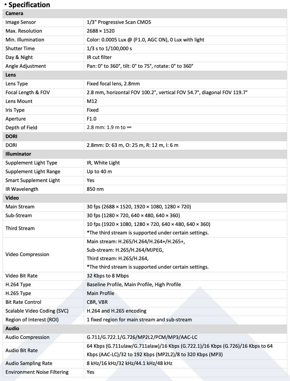 LTS Platinum CMIP3C42WI-28MDA IP 4MP Color 24/7 Hybrid illumination Mic Smart Turret Camera LTCMIP3C42WI-28MDA Replacement for CMIP3C42NW-28MDA, CMIP3C42W-28M