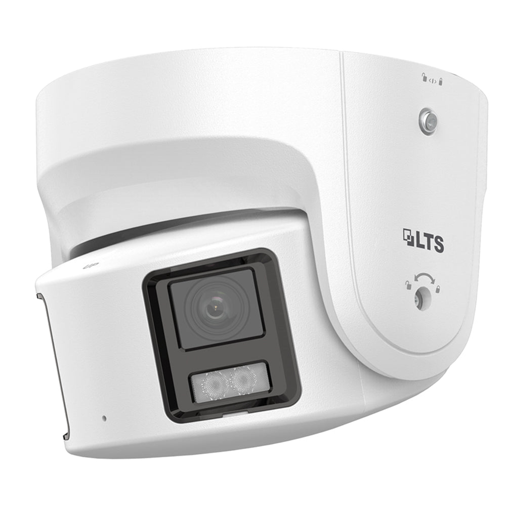 LTS Platinum CMIP3C8PW-SDL HD IP 8MP 180 Panoramic 4mm Full Color 247 WDR Turret Dome Camera