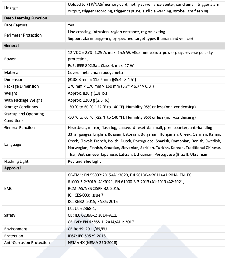 LTS Platinum CMIP3CD42WI-28LAISP IP 4MP Ai Color 247 Active Deterrence Hybrid Light Camera LTCMIP3CD42WI-28LAISP Replacement for CMIP3C42WI-28SDL