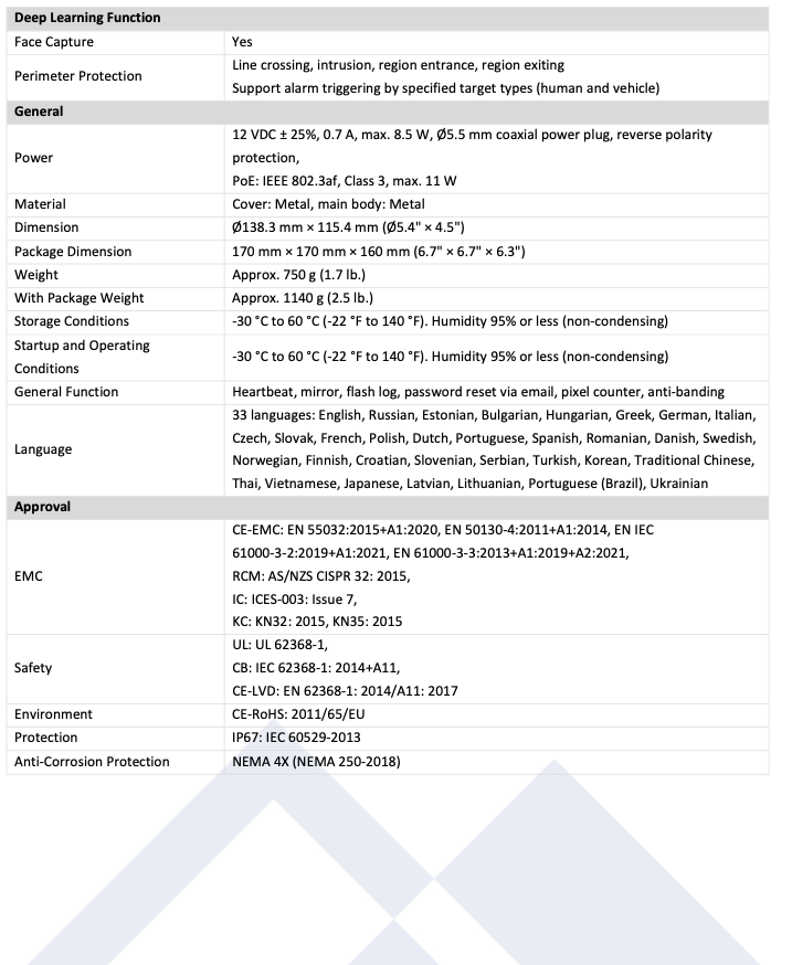 LTS Platinum CMIP3CD42WI-AISP IP 4MP AI Color 247 4mm Lens Built in Mic Hybrid Light Camera