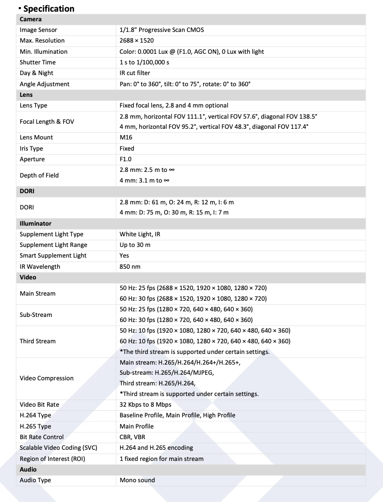 LTS Platinum CMIP3CD42WIB-28AISP IP 4MP AI Color 247 Anti-Corrosion Smart Hybrid Light Camera