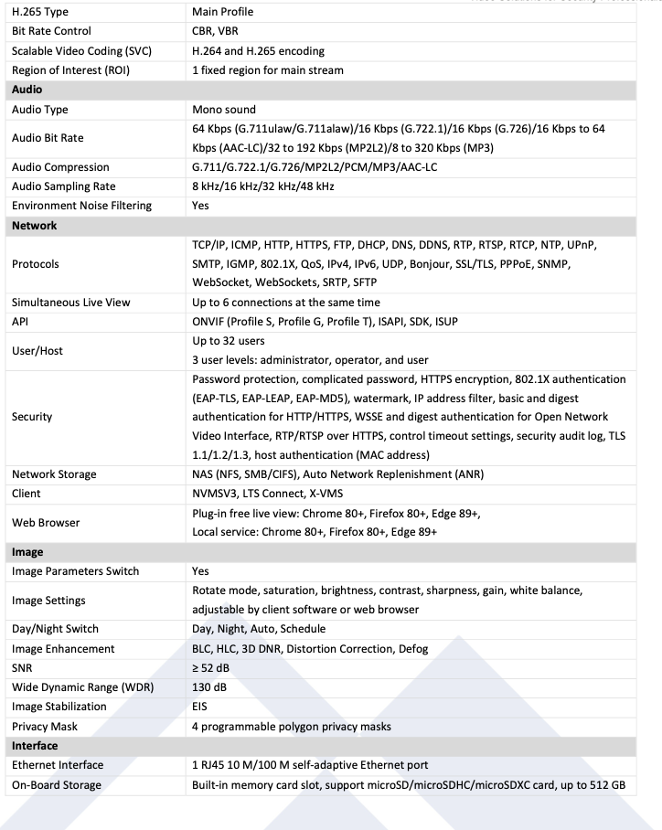 LTS Platinum CMIP3CD82WIB-28AISP IP 8MP Ai Color 247 Built-in Mic Smart Hybrid Light Camera