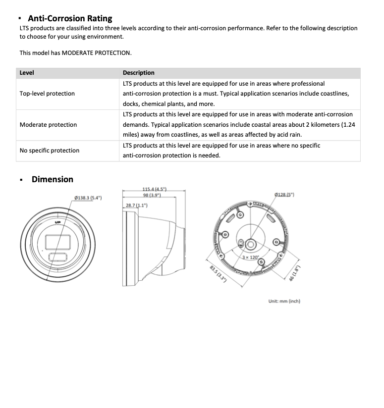 LTS Platinum CMIP3CD82WIB-28AISP IP 8MP Ai Color 247 Built-in Mic Smart Hybrid Light Camera