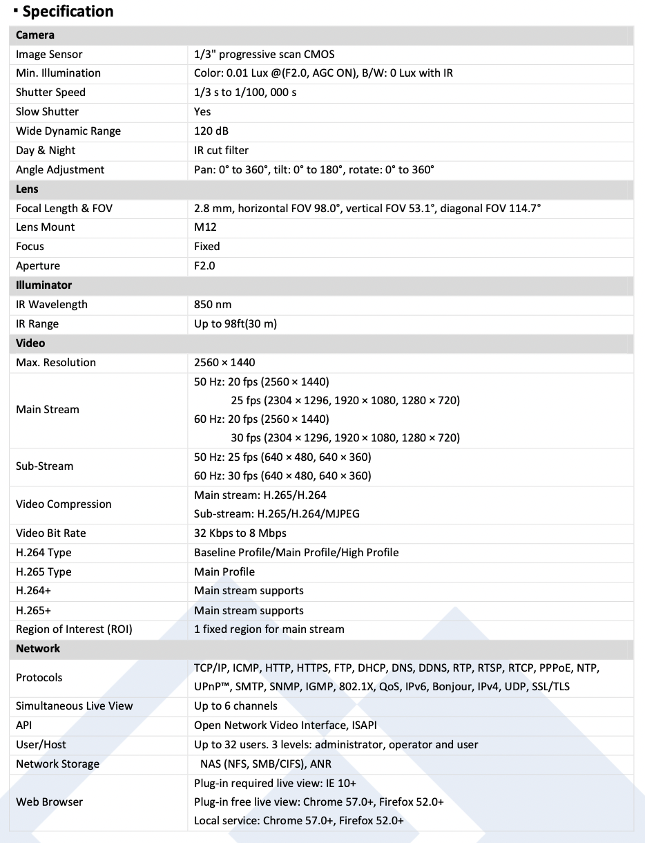 LTS Platinum CMIP8042W-28MA HD IP 4MP 2.8mm WDR 98ft IR Built-in Mic Bullet Network Camera LTCMIP8042W-28MA Replacement for CMIP8042-28