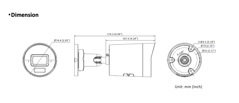 LTS Platinum CMIP8CD42WI-28AISP IP 4MP Ai Color 247 WDR Built-in Mic Hybrid Light Wide Camera