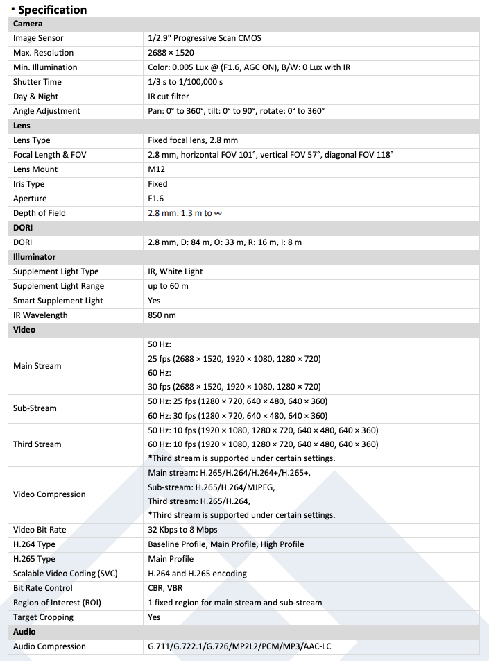 LTS Platinum CMIP9342WI-28SDL 4MP 2.8mm Hybrid Light Active Deterrence Smart Ai Bullet Camera LTCMIP9342WI-28SDL Replacement for CMIP9342W-28M, CMIP9342W-28MD