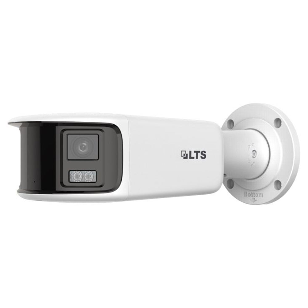 LTS Platinum CMIP9C8PW-SDL IP 8MP Panoramic 24/7 Color Strobe Light Deep Learn Bullet Camera