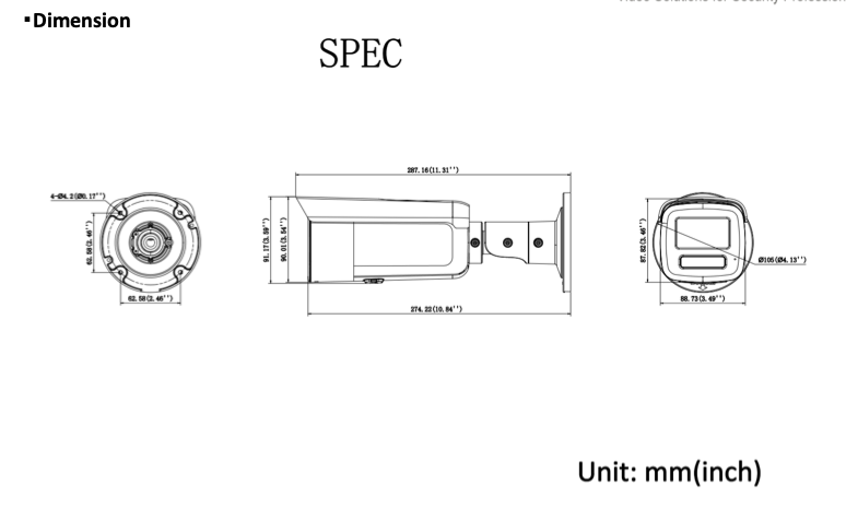 LTS Platinum CMIP9CD82WI-28AISP IP 8MP/4K Ai Color 247 Long Range 196ft Hybrid Light Camera