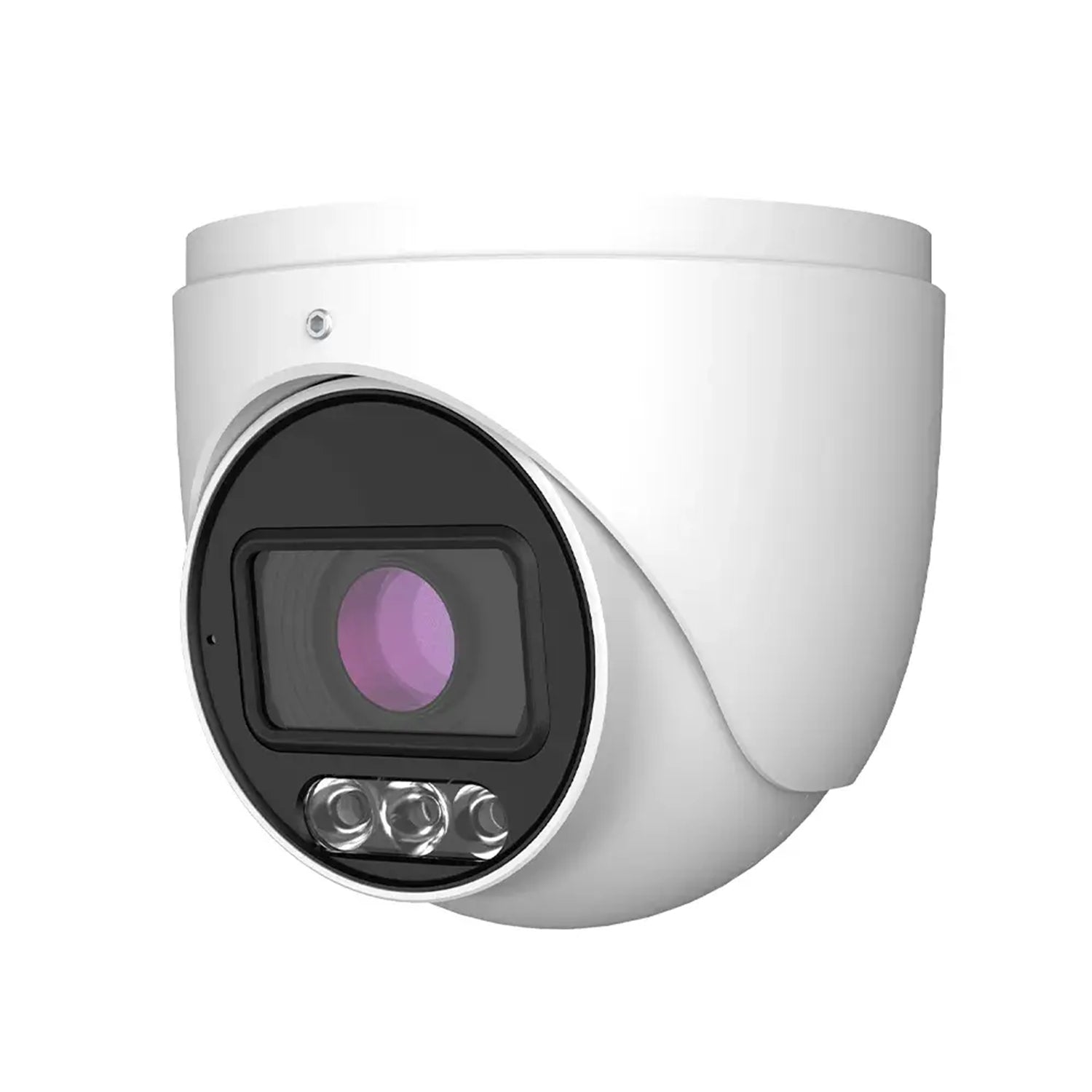 ENS Titanium IP-5IRD4C4A5-28 IP 4MP 2.8mm 24/7 Full Color 98ft LED With Mic Ai NDAA Turret Camera