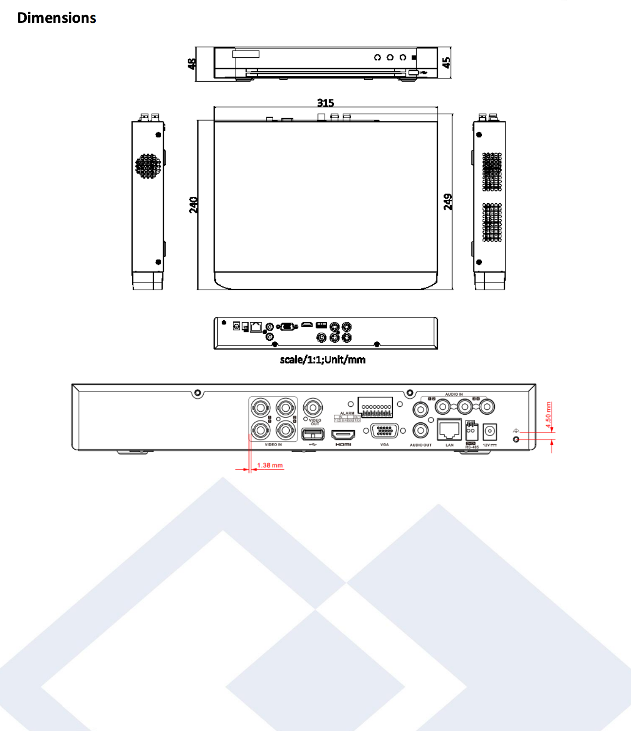 LTS Platinum LTD8304D-ET 4CH 4MP TVI/AHD/CVI/CVBS & 2CH 4MP IP H.265 Pro+ Deep Learning DVR Replacement for LTD8304M-ET, LTD8304K-ET, LTD8304T-FA, LTD8304T-EA, LTD8304T-FT, LTD8304T-ET