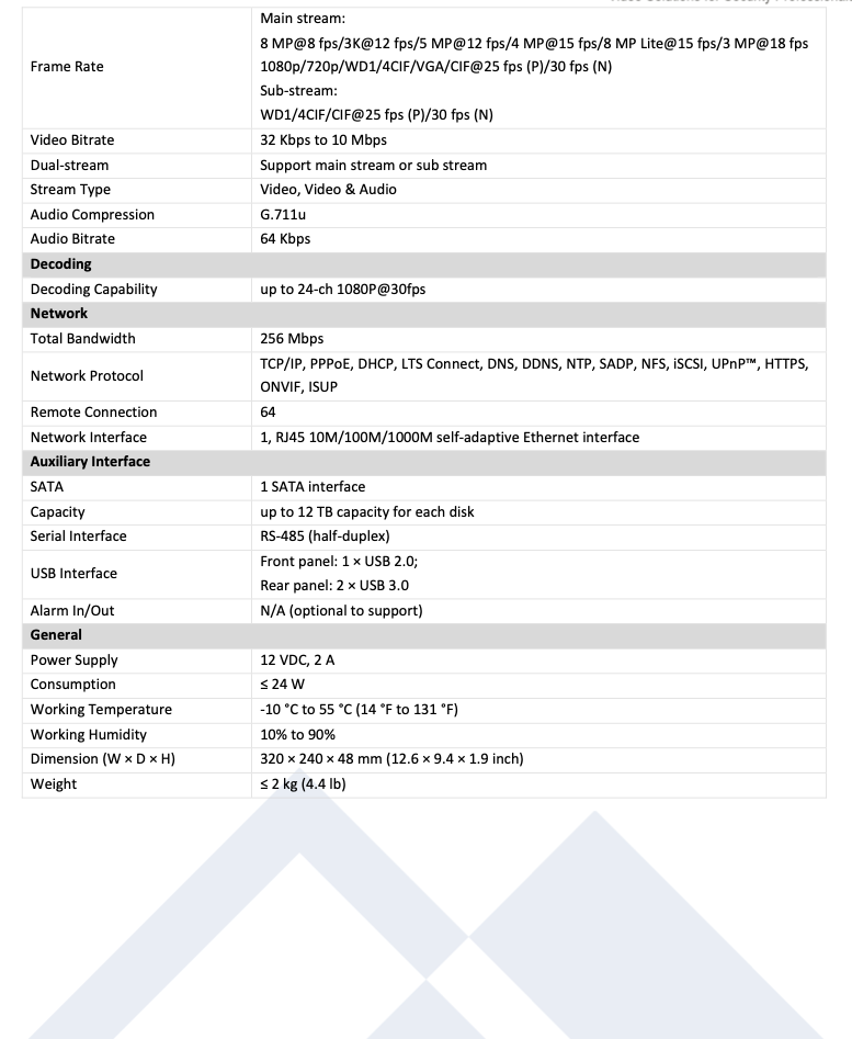 LTS Platinum LTD8508D-STC 8CH 4K/8MP TVI/AHD/CVI/CVBS + 8CH IP Up to 4K/8MP Direct Search DVR Replacement for LTD8508M-ST, LTD8508K-ST