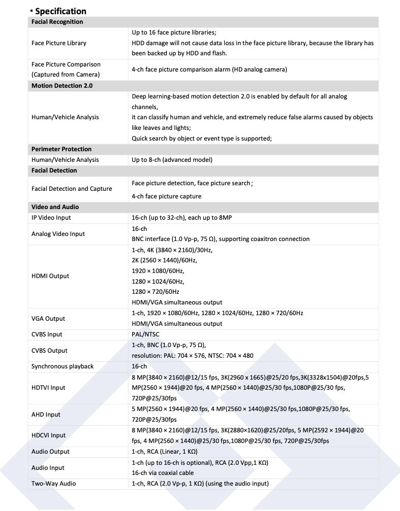LTS Platinum LTD8516D-ST 16CH 4K/8MP TVI/AHD/CVI/CVBS + 16CH IP Upto 4K/8MP Direct Search DVR Replacement for LTD8516K-ST, LTD8516M-STN, LTD8516M-ST, LTD8516T-ST, LTD8516T-ST(U)