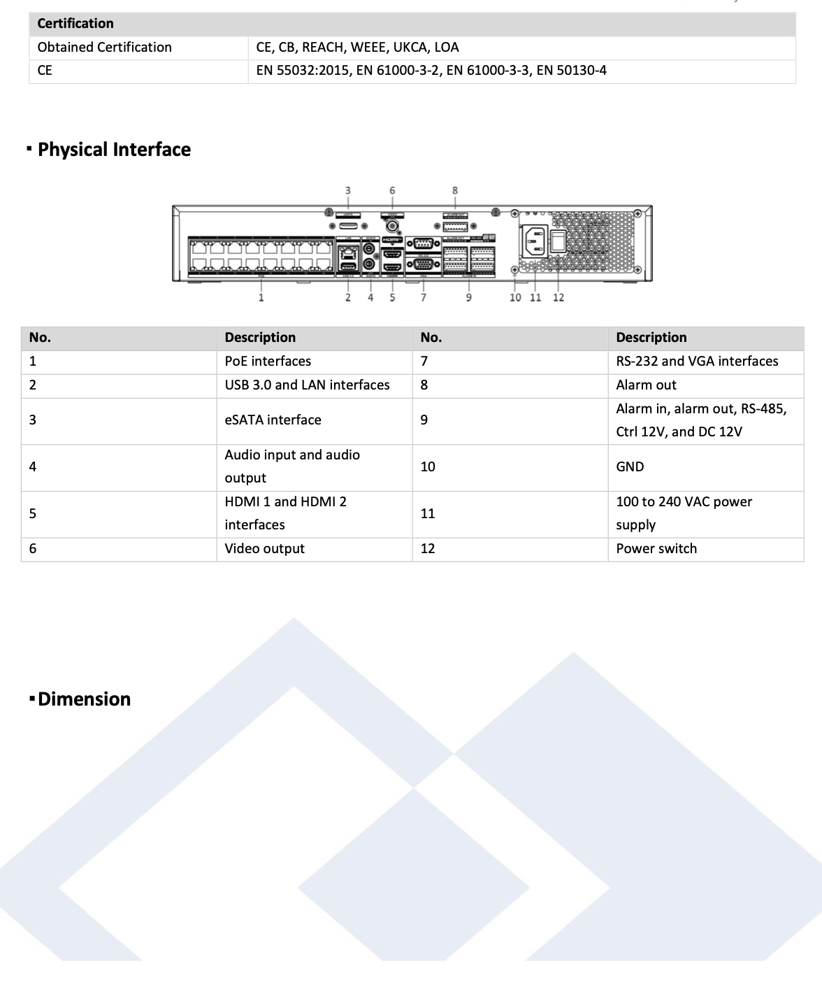 LTS Platinum LTN8932D-P16N IP 8K 32CH 16 Port PoE Built-In 256Mbps Up to 32MP Recording NVR Replacement for LTN8932-P16N, LTN8932H-P16, LTN8932-P16