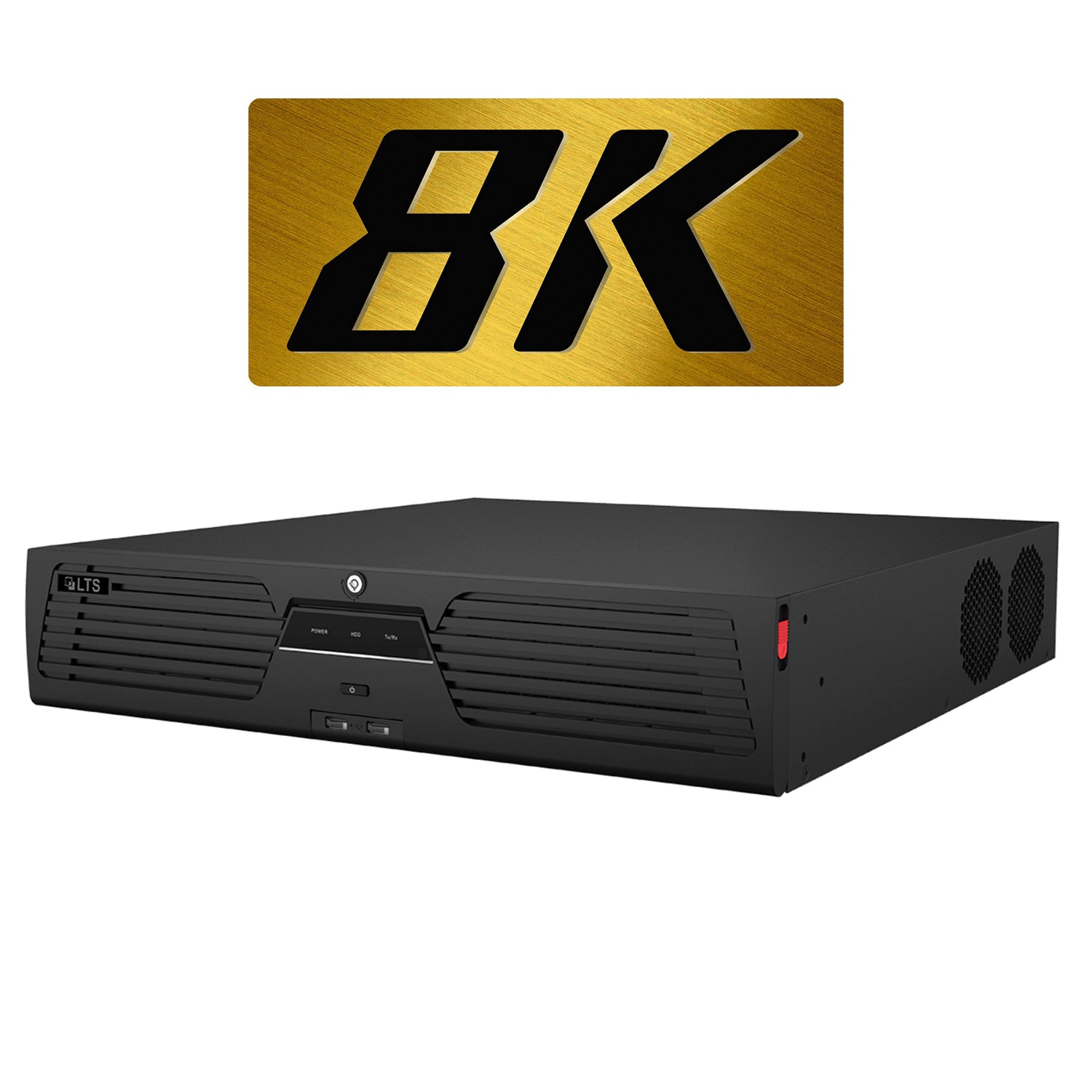 LTS Platinum LTN8964-RN IP 64CH 400 Mbps Bandwidth Support 32MP Recording 8K 2xHDMI RAID NVR Replacement for LTN8964-R, LTN8964-8