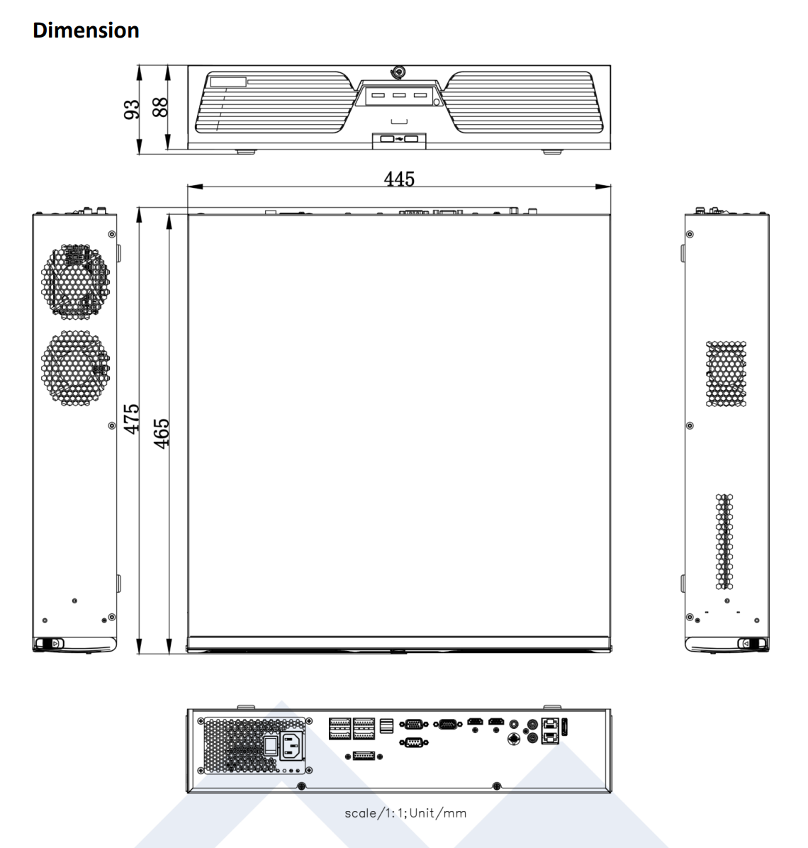 LTS Platinum LTN8964-RN IP 64CH 400 Mbps Bandwidth Support 32MP Recording 8K 2xHDMI RAID NVR Replacement for LTN8964-R, LTN8964-8