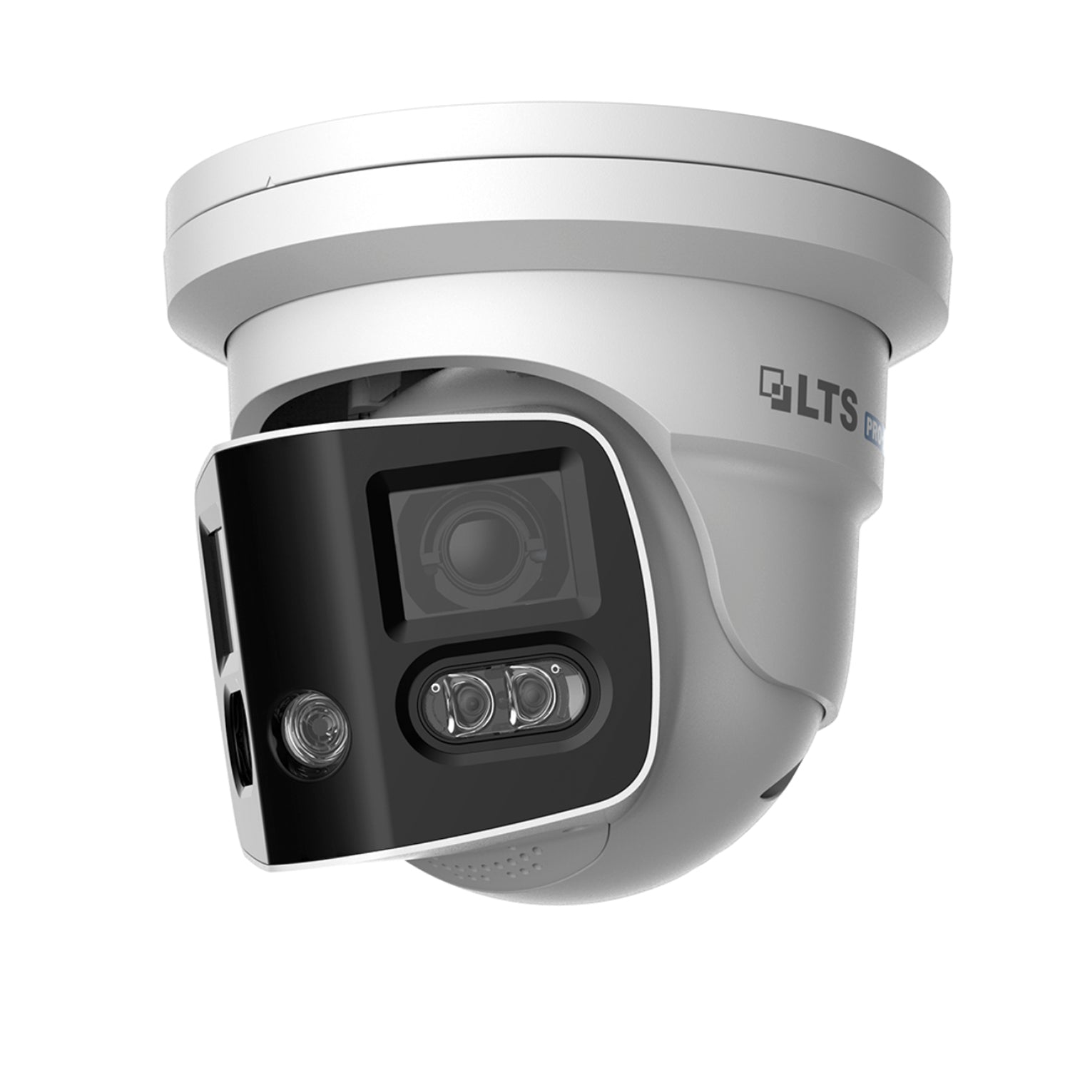 LTS Pro-X LXIP3C8PWI-SDL PRO-X IP 2x4MP 180 Angle Pano Deterrence 2 Ways Audio Ai Camera