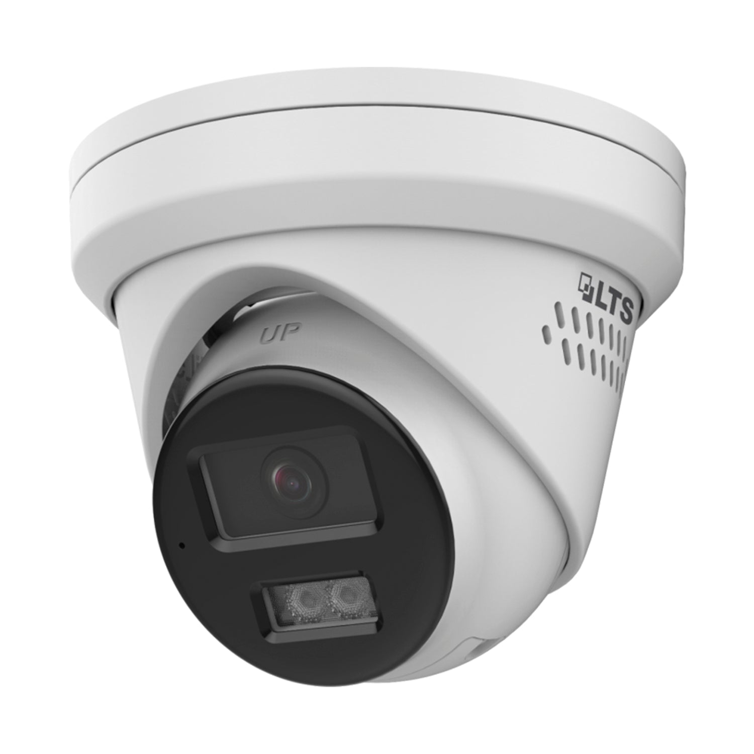 LTS Platinum CMHT1722-28LS TVI 2MP 2.8mm Wide Angle 131ft IR 2 Way Audio Siren Turret Camera