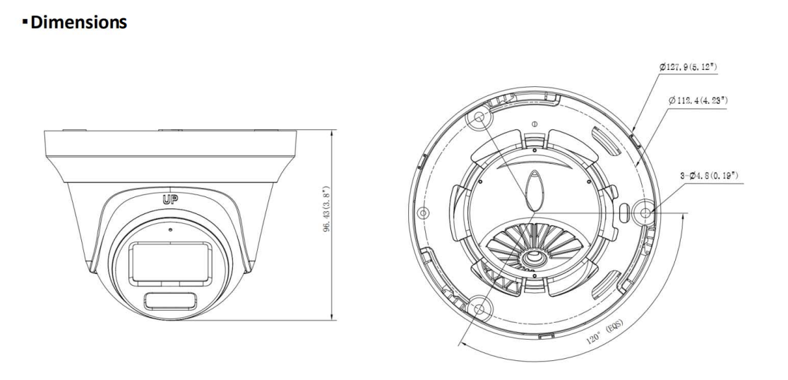 LTS Platinum CMHT1752WE-28F HD TVI 5MP 2.8mm Lens 131ft IR WDR Low-Light 4in1 Turrent Camera