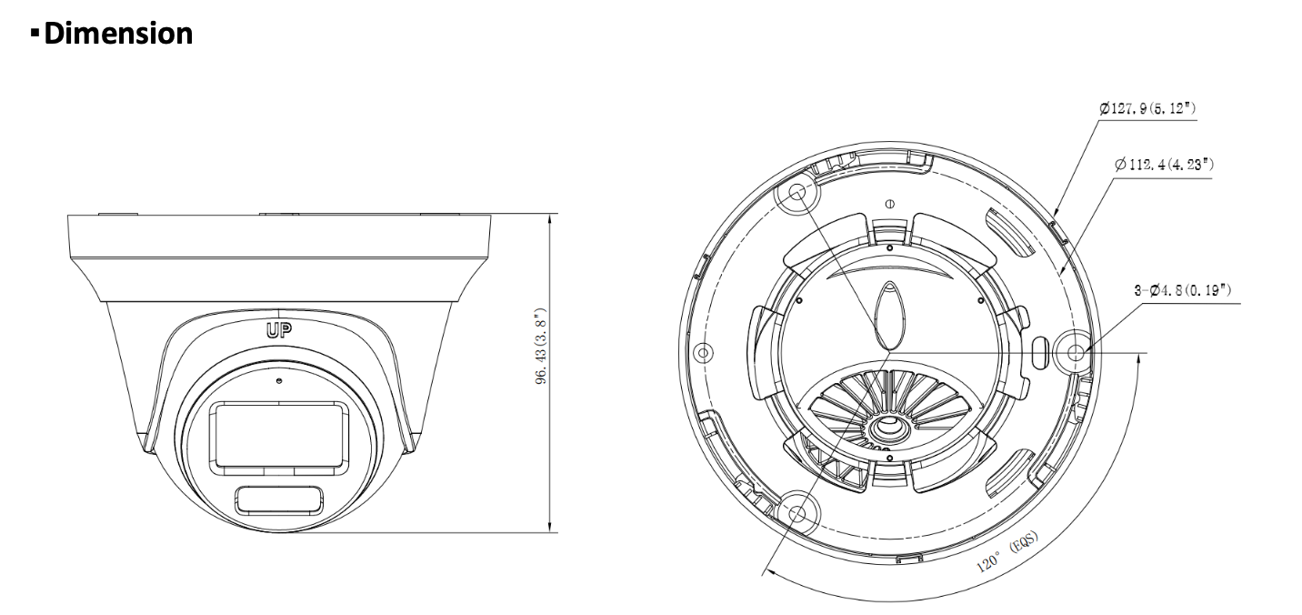 LTS Platinum CMHT1782W-28CF HD-TVI 8MP/4K 247 Full Color 2.8mm WDR 131ft LED Turret Camera