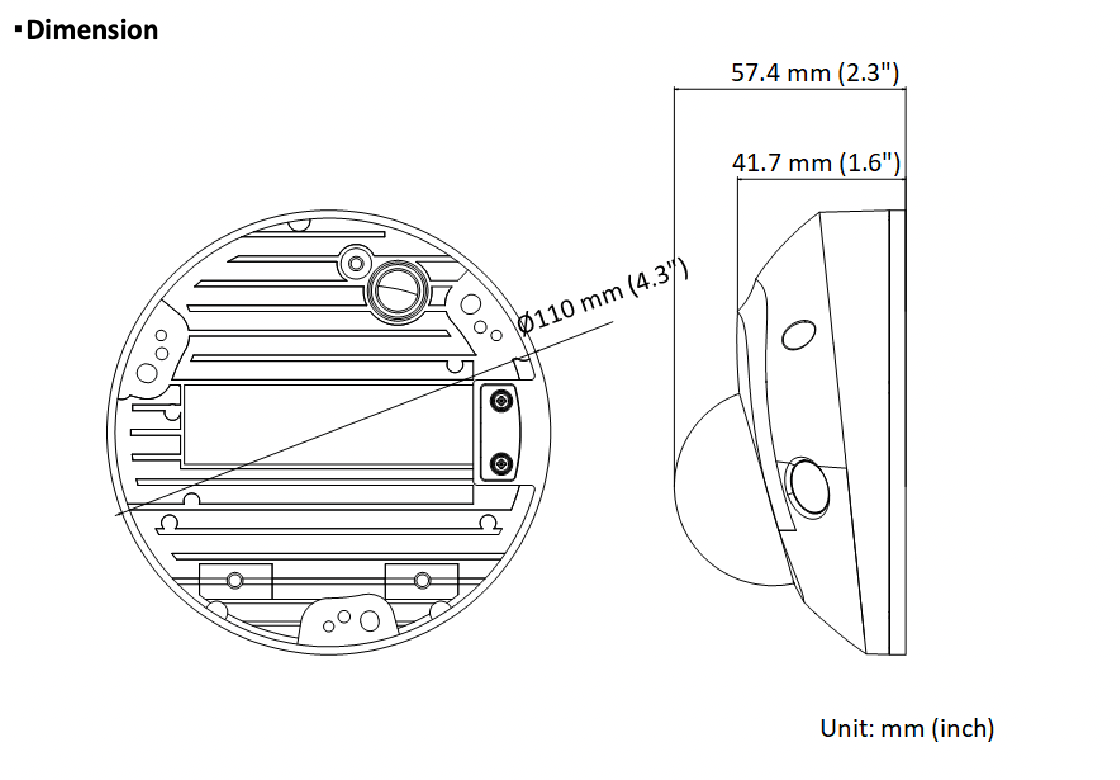 LTS Platinum CMIP3142W-28SDA HD IP 4MP 2.8mm 98ft IR Ai Built-In Mic WDR Vandal Dome Camera