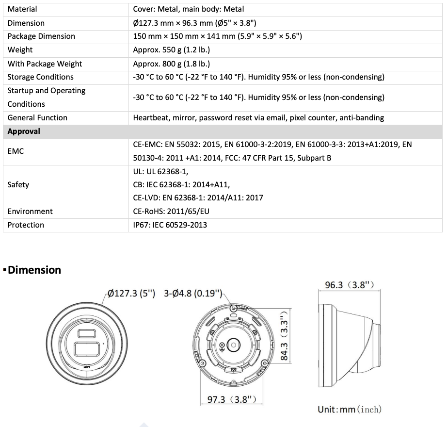 LTS Platinum CMIP3C42WI-28MDA IP 4MP Color 24/7 Hybrid illumination Mic Smart Turret Camera LTCMIP3C42WI-28MDA Replacement for CMIP3C42NW-28MDA, CMIP3C42W-28M