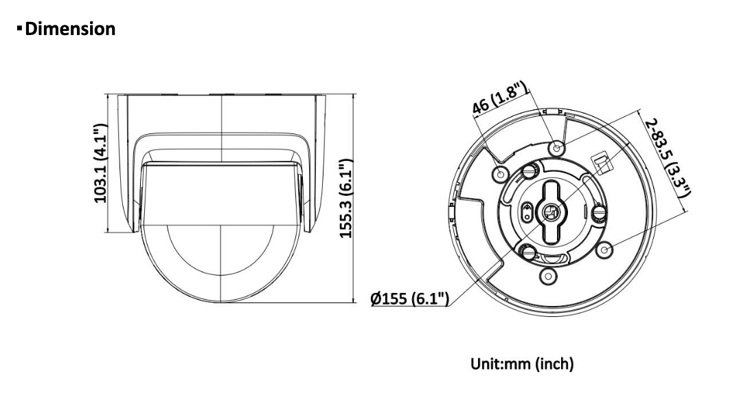 LTS Platinum CMIP3C8PW-SDL HD IP 8MP 180 Panoramic 4mm Full Color 247 WDR Turret Dome Camera