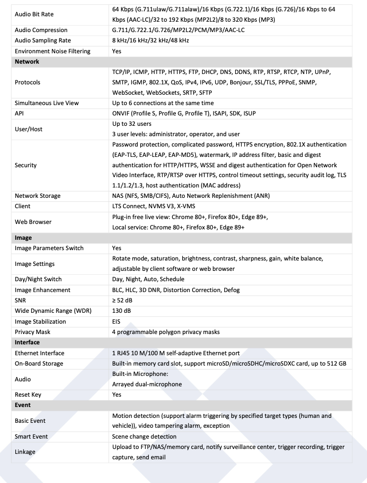 LTS Platinum CMIP3CD42WIB-28AISP IP 4MP AI Color 247 Anti-Corrosion Smart Hybrid Light Camera