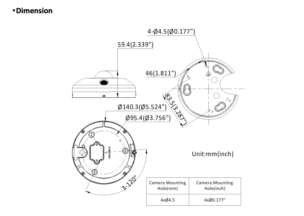 LTS Platinum CMIP7106F-SE Platinum IP 6MP 50ft IR Ai Built-in mic and speaker Fisheye Camera