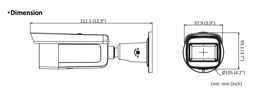 LTS Platinum CMIP9743W-SDZ IP 4MP Motorized Varifocal 2.8-12mm WDR Smart Ai Bullet Camera LTCMIP9743W-SDZ Replacement for CMIP9743NW-SZ, CMIP9743NW-SDZ