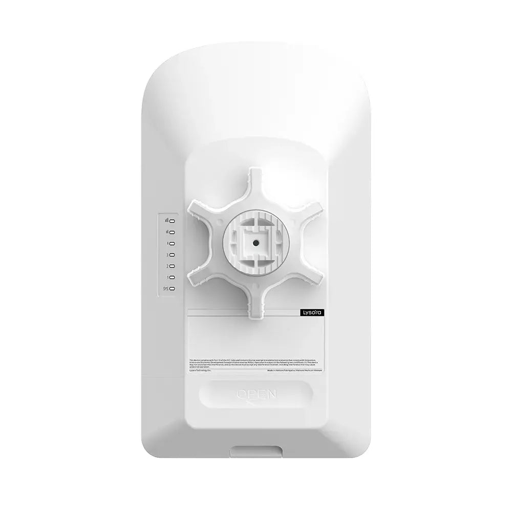 Lysora CPE5 2pcs 5GHz 867Mbps 3.11mi IP55 Wireless Bridge 16dBi Gig Ports & PoE NDAA