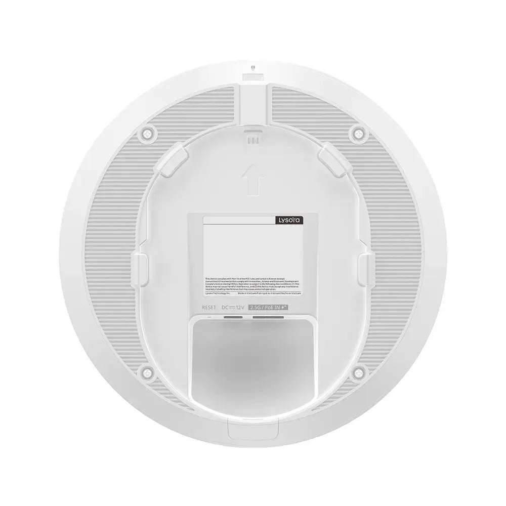 Lysora L7Lite Wi-Fi 7 BE3600 Dual-Band 2.5G Multi-Gig Ceiling Mount AP NDAA
