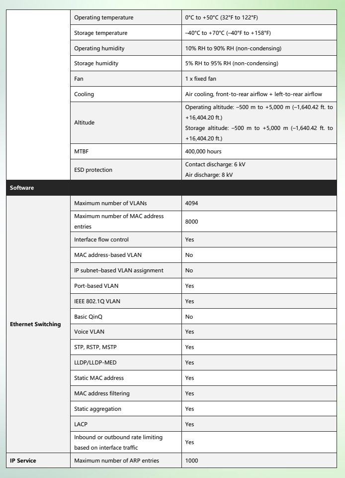 Lysora LS2-24GT4SFP-P 24-Port Gigabit L2 Managed PoE Switch with 4 SFP Uplinks NDAA