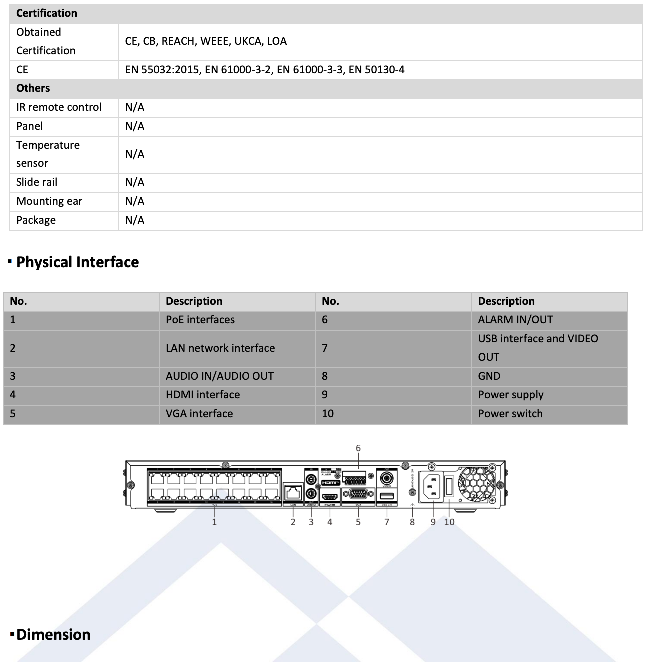 LTS Platinum LTN8616D-P16N IP 16CH 8K/32MP H.265+ Recording 16 PoE 160Mbps Direct Search NVR Replacement for LTN8616-P16N, LTN8616-P16, LTN8616D-P16