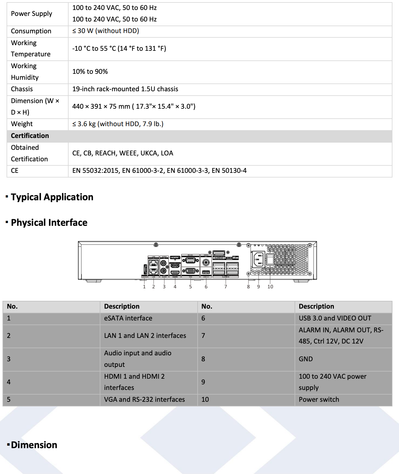LTS Platinum LTN8916D-N IP 16CH 8K Direct Search 256Mpbs Up to 32MP Recording NVR Replacement for LTN8916-N, LTN8916H, LTN8916