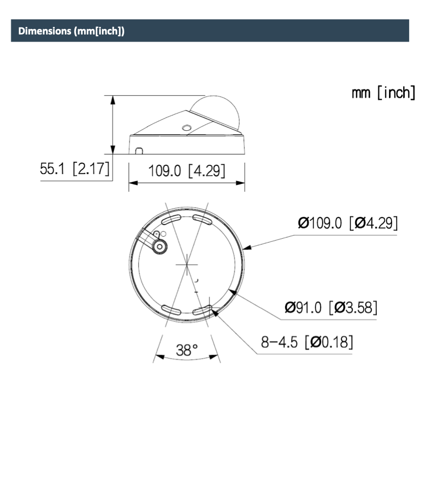 LTS Pro-X LXIP3142WE-28MDA IP 4MP AI Mini Dual Light PoE Mic Human Vehicle NDAA Dome Camera