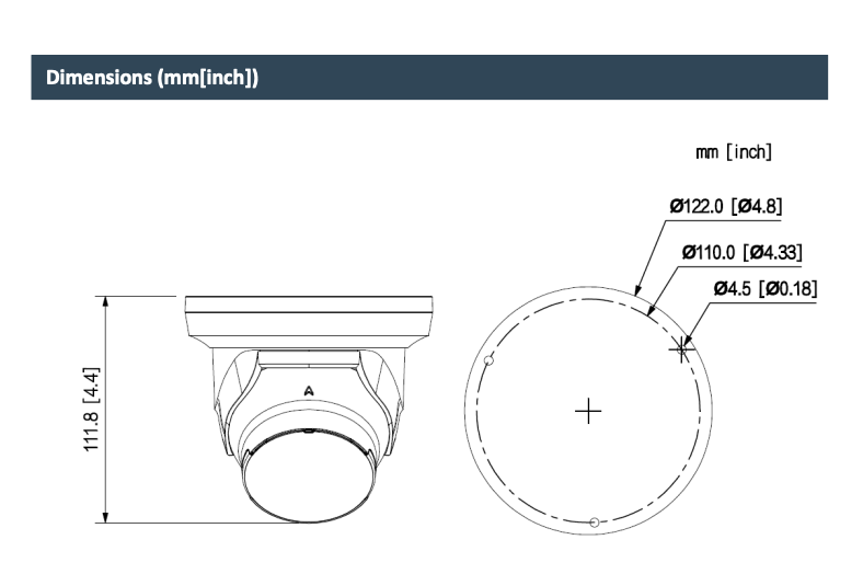 LTS Pro-X LXIP3542WE-28MDA IP 4MP 2.8mm 100ft Dual-Light Color Built-In Mic NDAA Turret Camera Replacement for LXIP3542W-28MDA