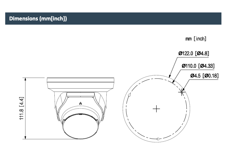 LTS Pro-X LXIP3582WE-28MDA IP 8MP 2.8mm 100ft Color Dual-Light Built-In Mic NDAA Turret Camera