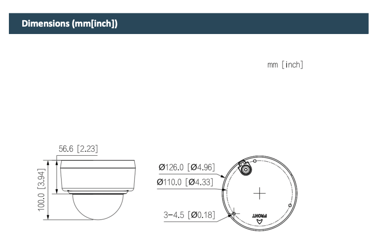 LTS Pro-X LXIP7542WE-28MDA IP 4MP 100ft Color Dual Light Built-In Mic Vandal NDAA Dome Camera