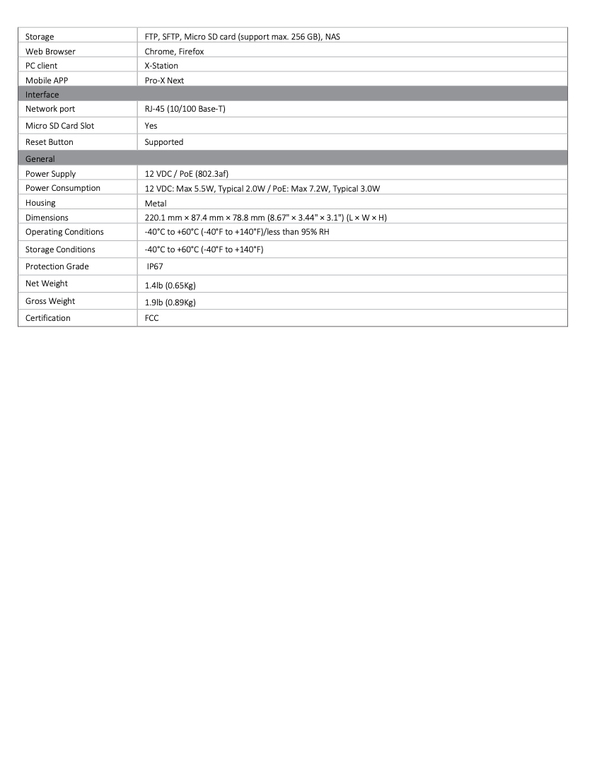 LTS Pro-X LXIP9C42W-28AISP IP 4MP AI ISP 2.8mm Full-Color Night Vision PoE Bullet Camera