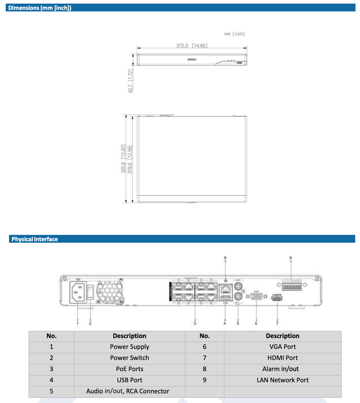 LTS Pro-X LXN8208D-P8 Pro-X 8CH IP Up to 16MP Human and Vehicle Detection 8 PoE NDAA NVR