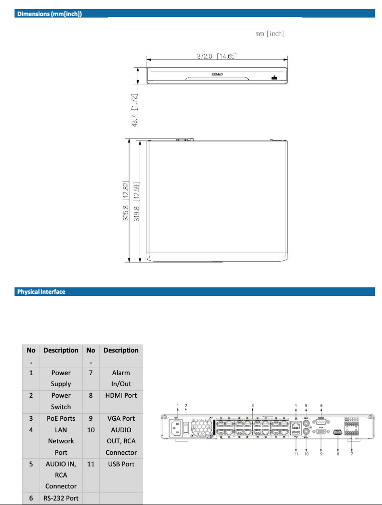 LTS Pro-X LXN9216D-P16 Pro-X IP 16CH 8K/32MP Recording Ai Built-in 16 PoE Port 2xSATA NDAA NVR