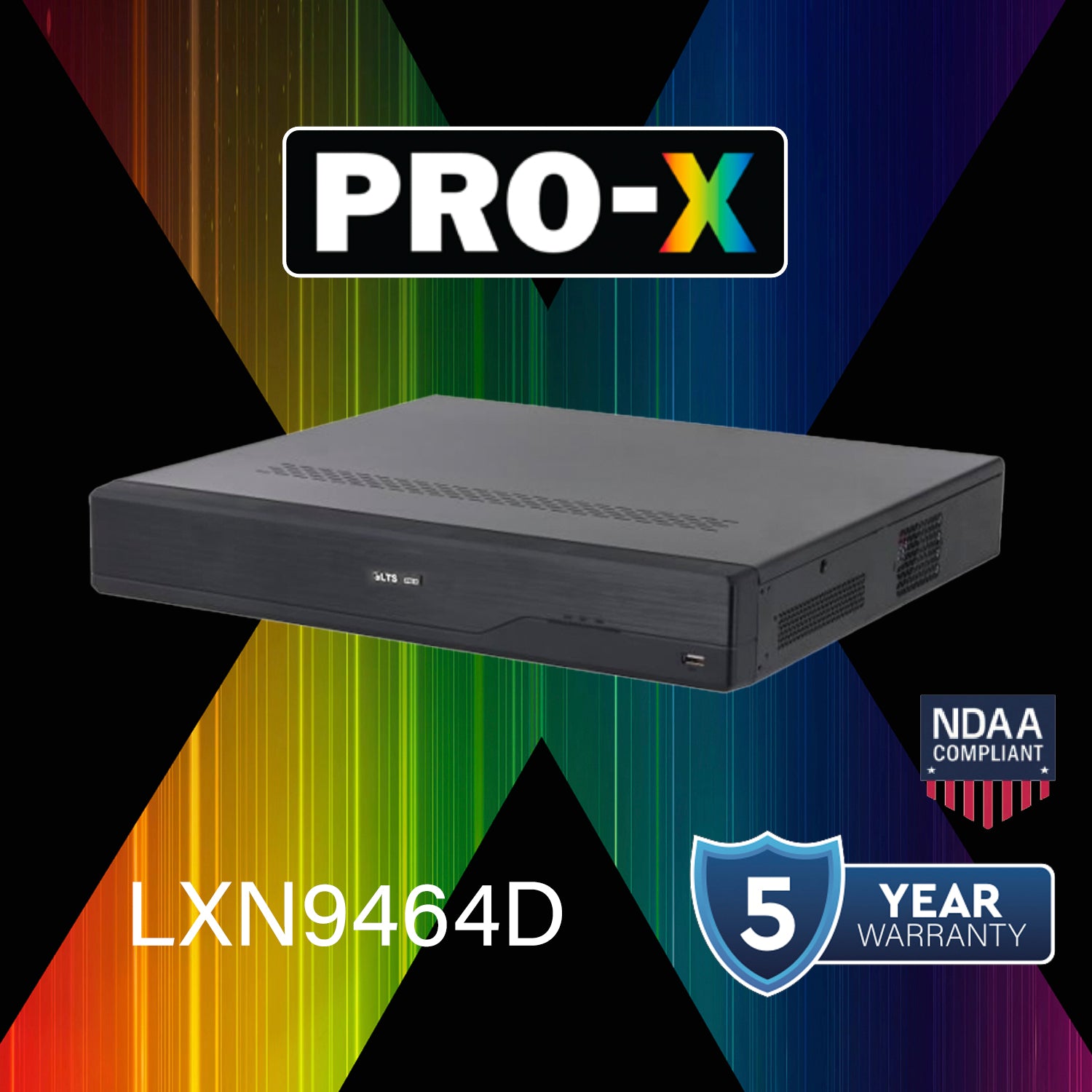 LTS Pro-X LXN9464D Pro-X 64CH IP Up to 8K/32MP Human & Vehicle Detection 8 x SATA NDAA NVR
