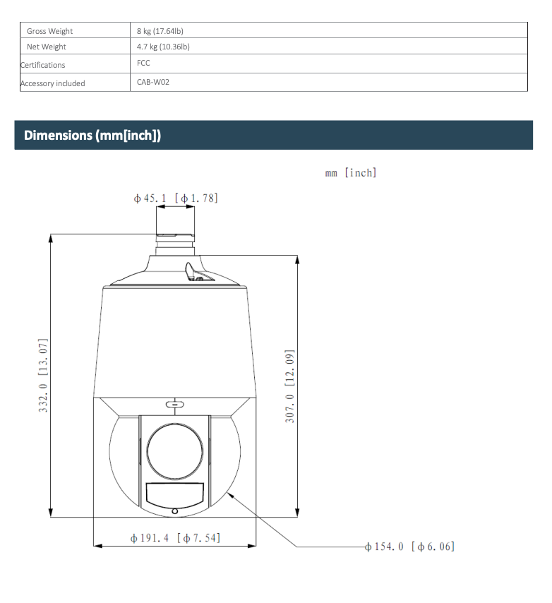 LTS Pro-X LXPTZ518W-25XR IP 8MP/4K 25x Zoom 492ft LED Auto Tracking Ai PTZ Dome Camera
